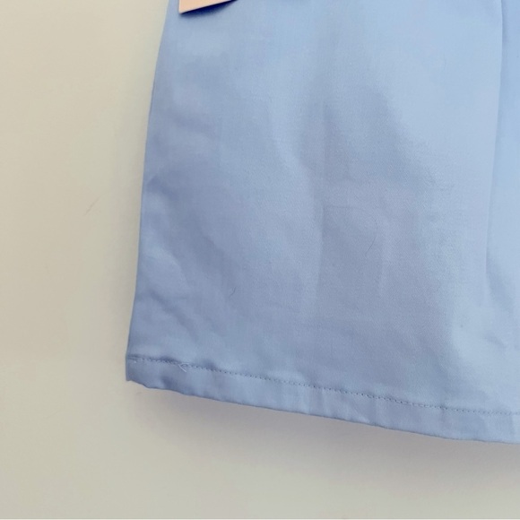 super down Brinkley Light Blue Drawstring Preppy Contemporary Mini Skirt NEW S - Picture 8 of 12